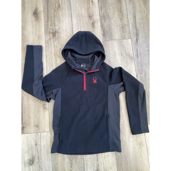 Spyder Sweatshirt Ski Men's Medium Boundless 1/2 Zip Hoodie Zipped With Pockets - Picture 1 of 9